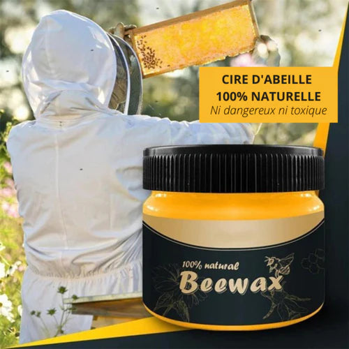 BEEWAX Cire d'abeille naturelle rénovatrice de bois