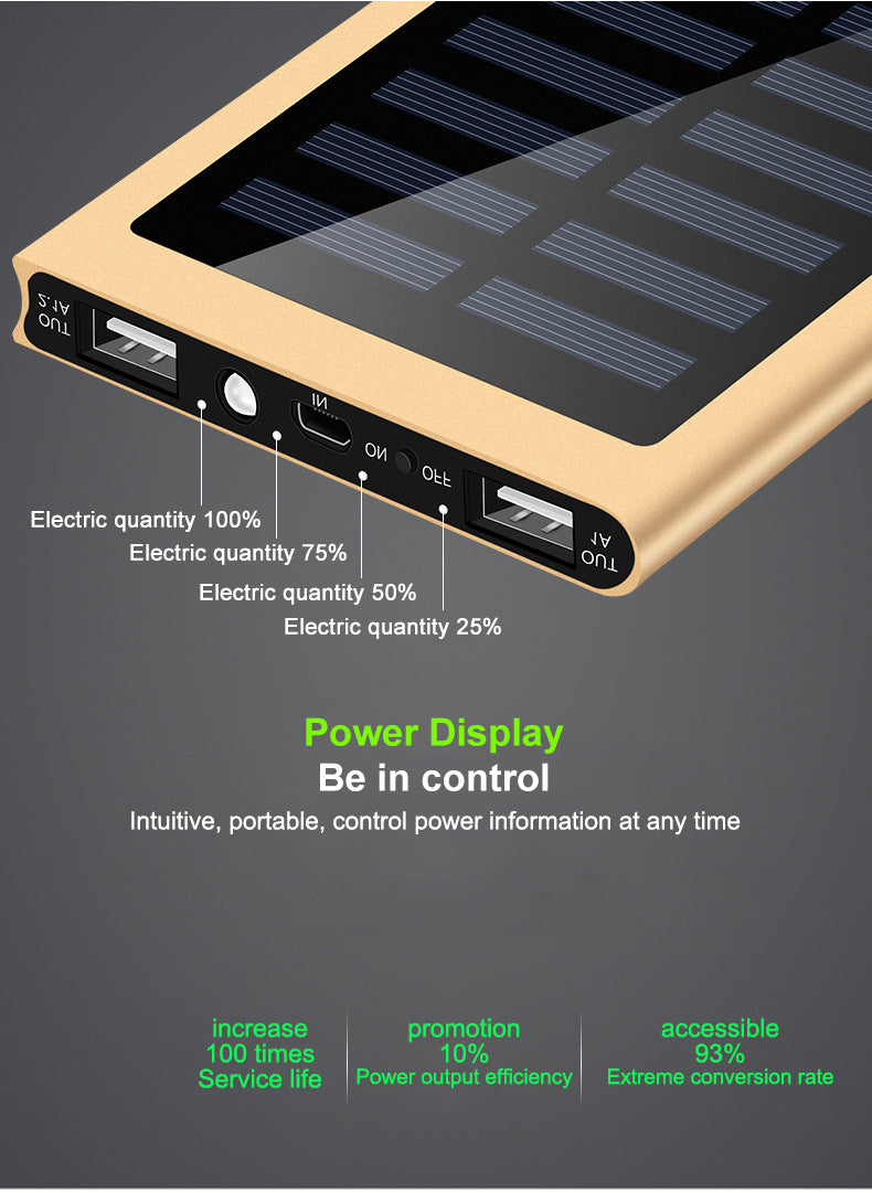 Batterie externe solaire