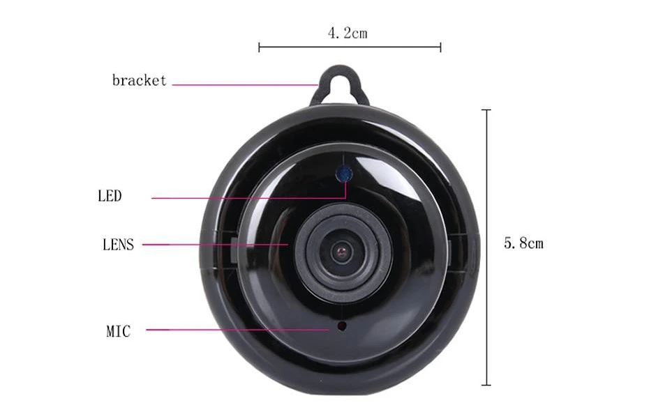 Mini caméra wifi full HD