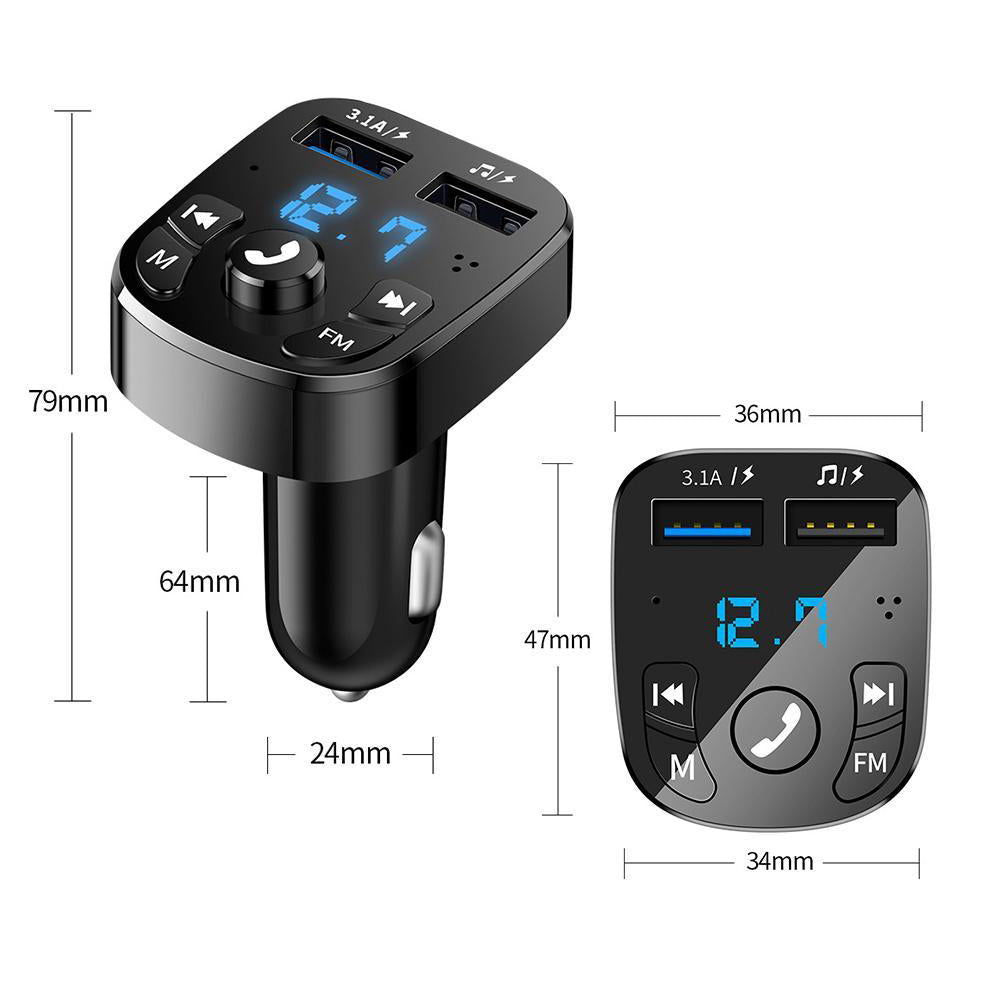 TRANSMETTEUR MULTIFONCTIONS BLUETOOTH POUR VOITURE