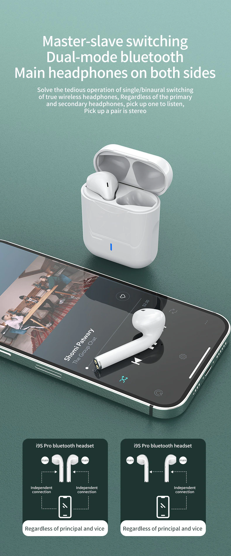 Écouteurs sans fil pro+ bluetooth