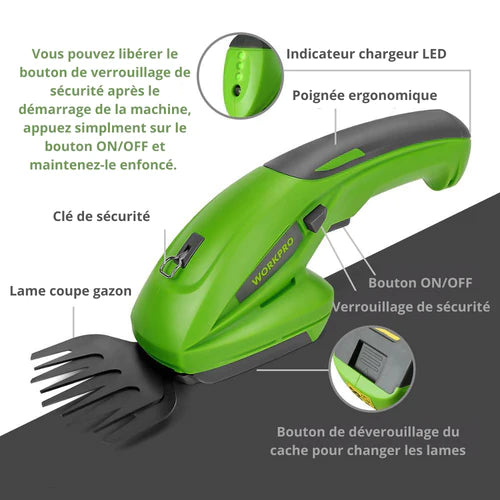 Tondeuse de jardinage 2 en 1