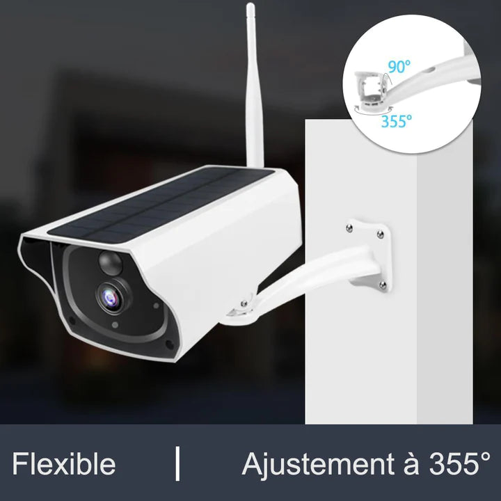 Caméra de surveillance solaire 1080p IP66