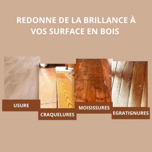 BEEWAX Cire d'abeille naturelle rénovatrice de bois