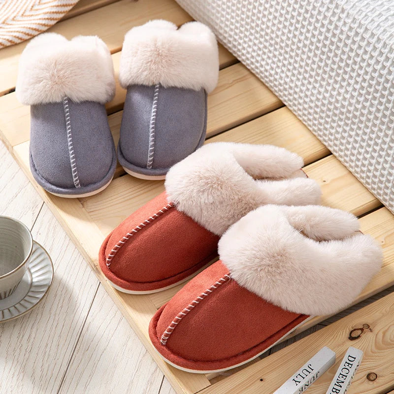 Chaussons Fourrés Antidérapants