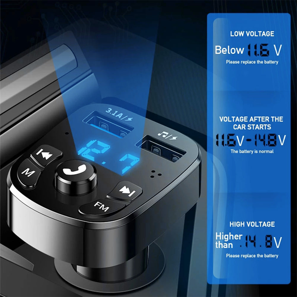 TRANSMETTEUR MULTIFONCTIONS BLUETOOTH POUR VOITURE